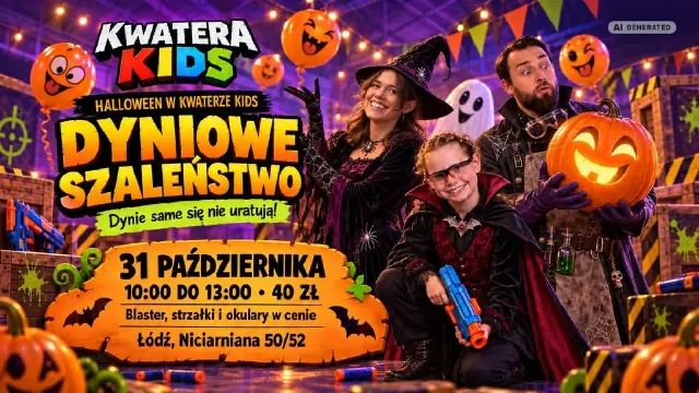 Dyniowe szaleństwo – gra z blasterami dla dzieci