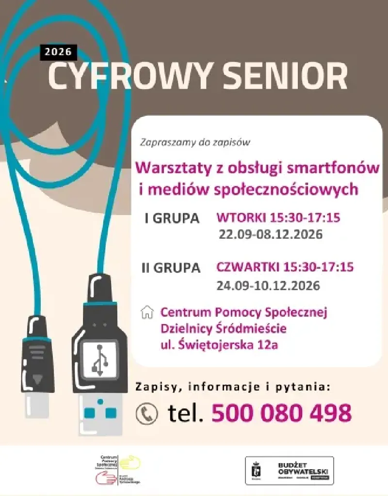 Warsztaty z obsługi smartfonów i mediów społecznościowych