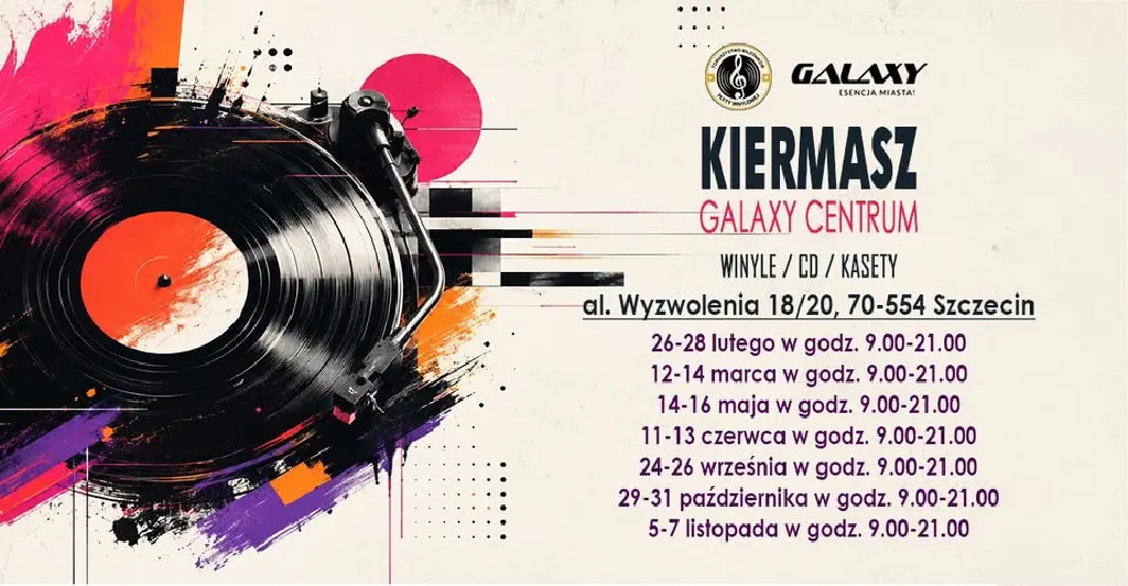 Kiermasz winyli, CD i kaset w Galaxy Centrum