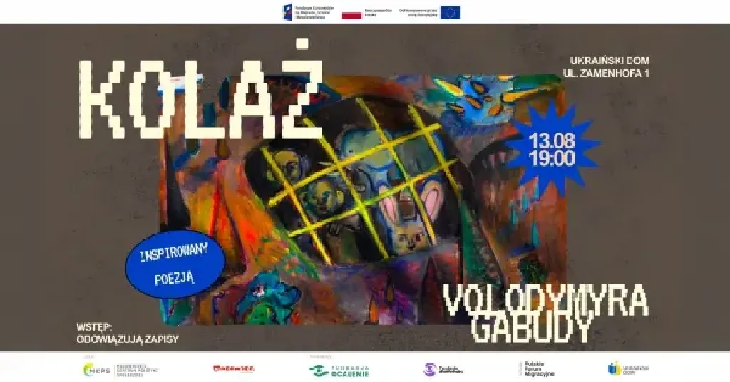 Warsztaty kolażu analogowego – inspirowane poezją Volodymyra Gabudy