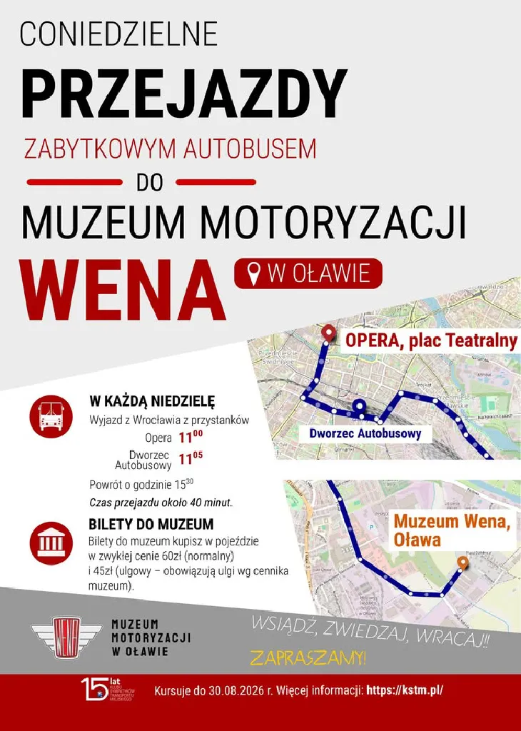 Zabytkowym autobusem do Muzeum Wena w Oławie
