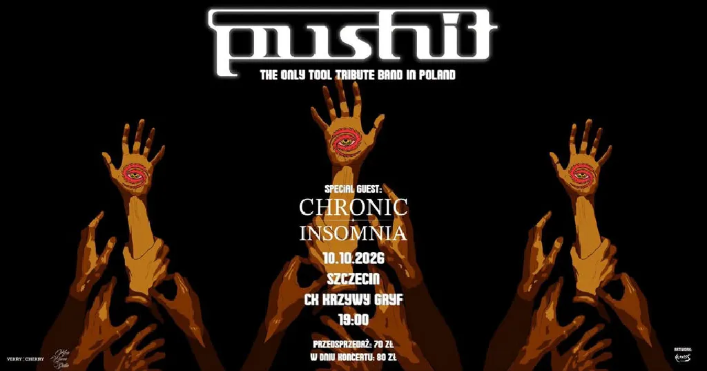 PUSHIT – koncert tribute bandu TOOL w Szczecinie