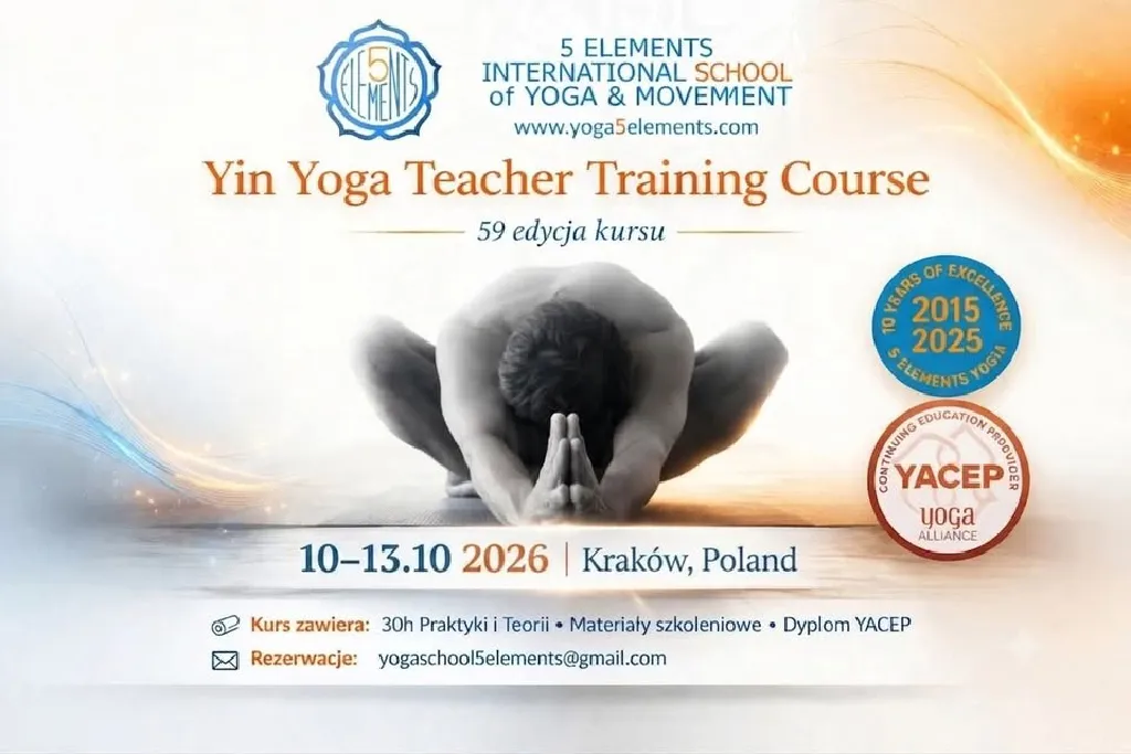 Yin Yoga – kurs dyplomowy dla nauczycieli i praktyków