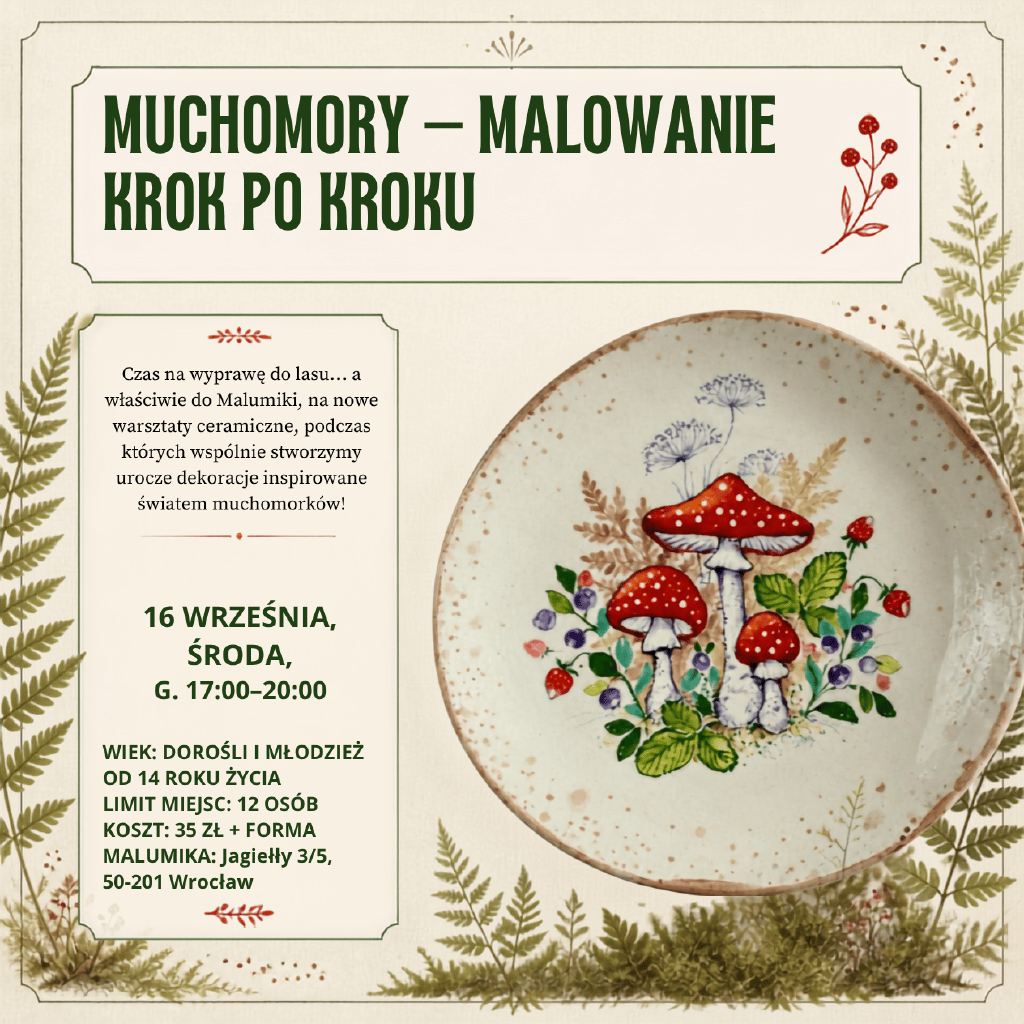 Muchomory – warsztaty ceramiczne
