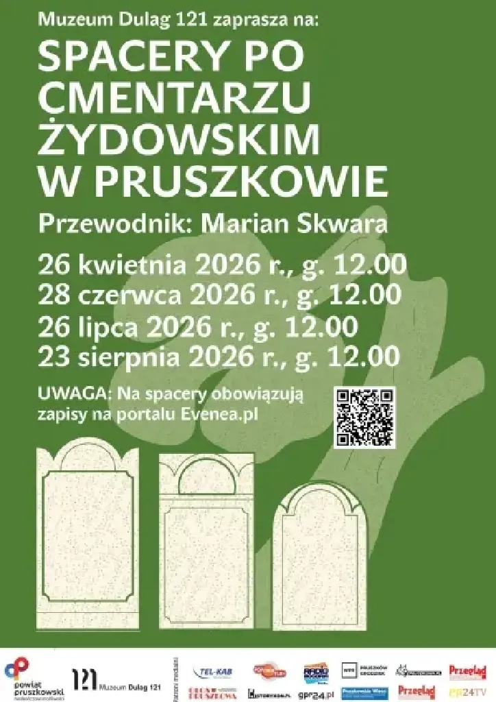 Spacer po cmentarzu żydowskim w Pruszkowie