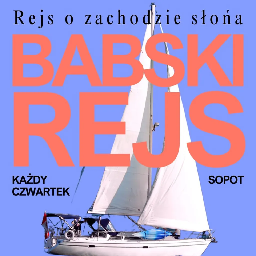 Babski rejs jachtem o zachodzie słońca