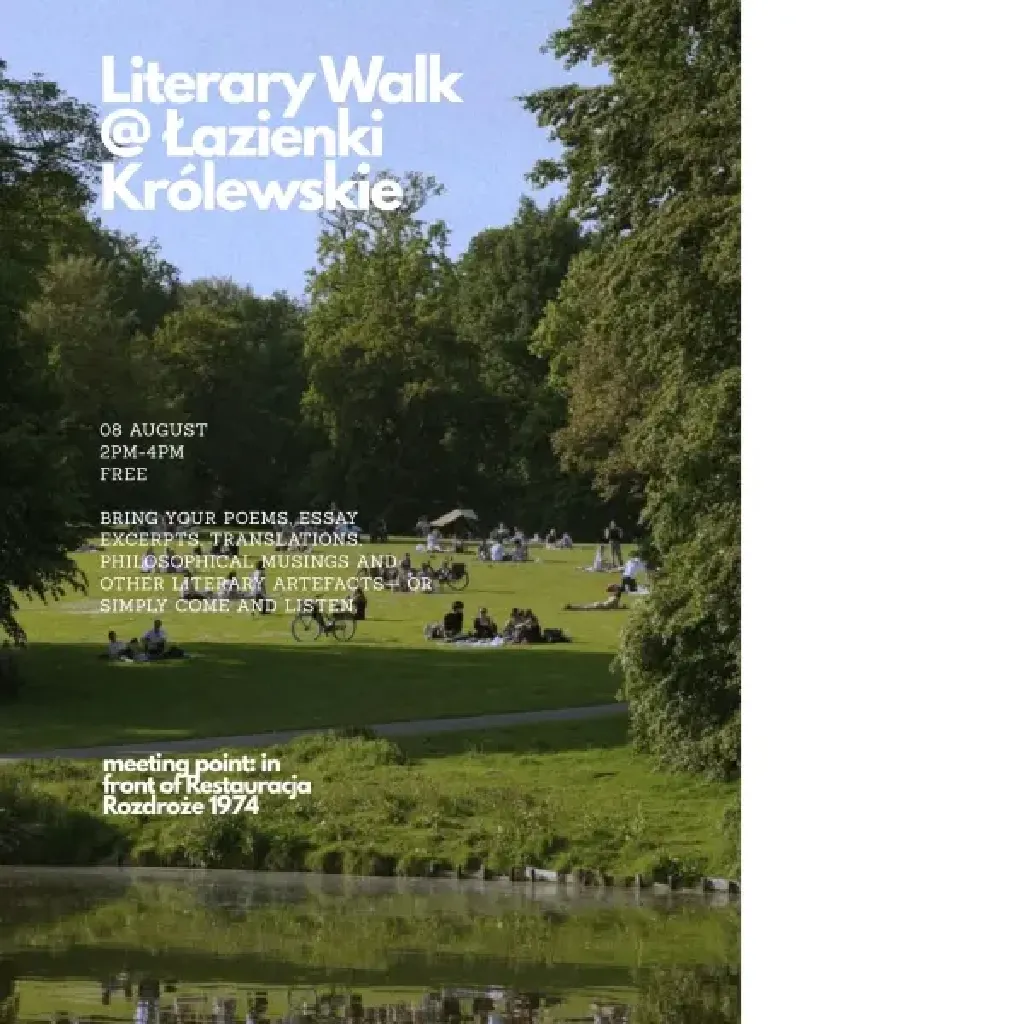 Literary Walk w Łazienkach Królewskich