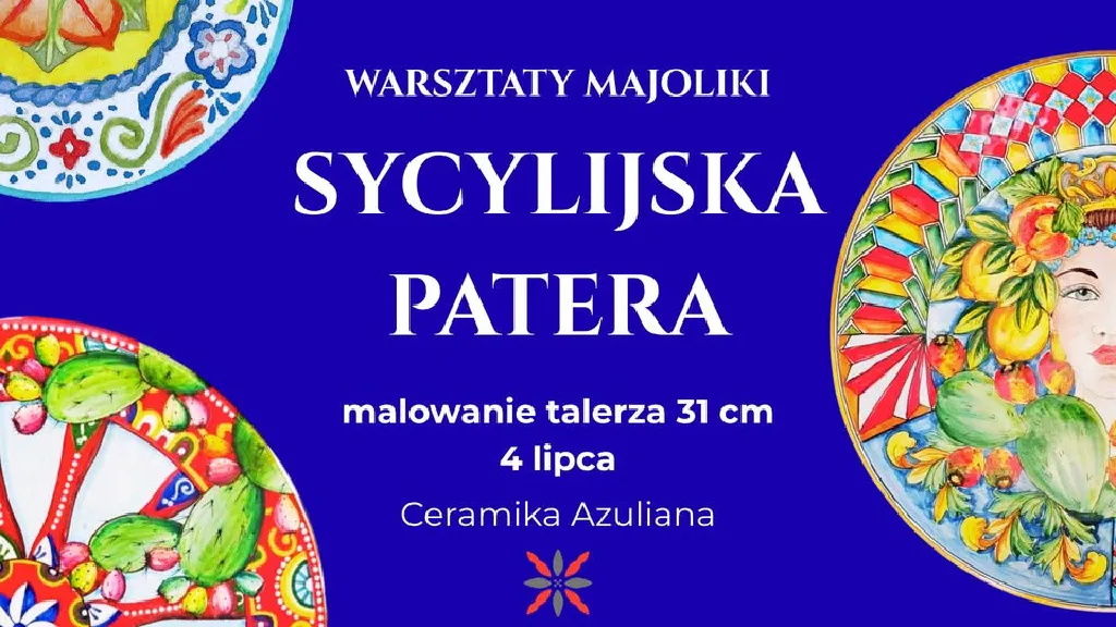 Warsztaty ceramiczne – malowanie patery sycylijskiej