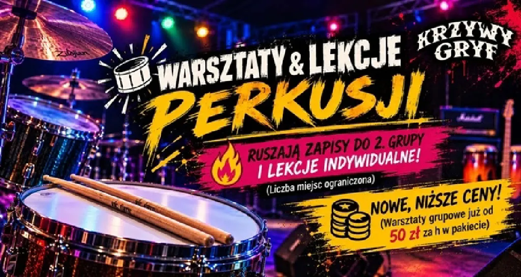 Warsztaty perkusyjne i lekcje indywidualne