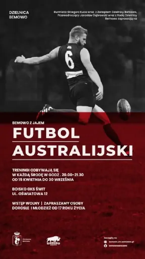 Futbol australijski – treningi otwarte