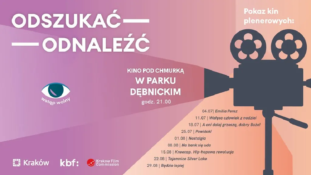 Kino plenerowe w Parku Dębnickim
