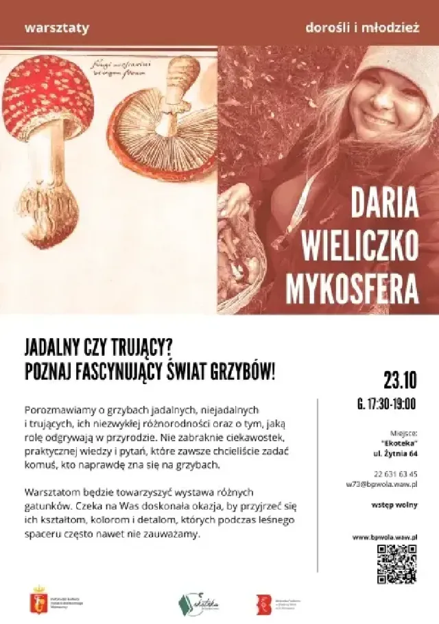 Jadalne i trujące grzyby – spotkanie i warsztaty