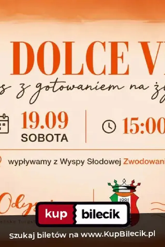 Pożegnanie lata we włoskim stylu – rejs po Odrze