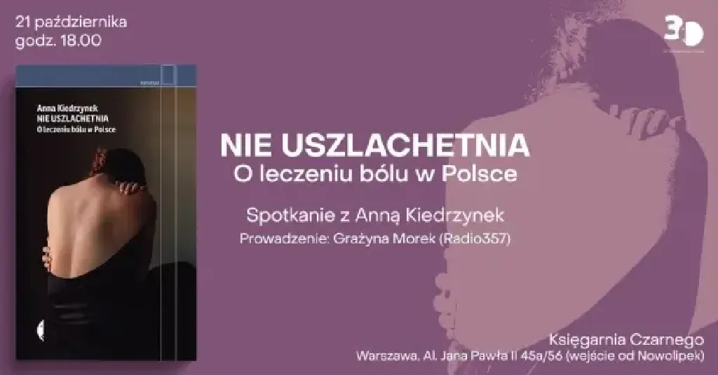 „Nie uszlachetnia” – spotkanie z Anną Kiedrzynek
