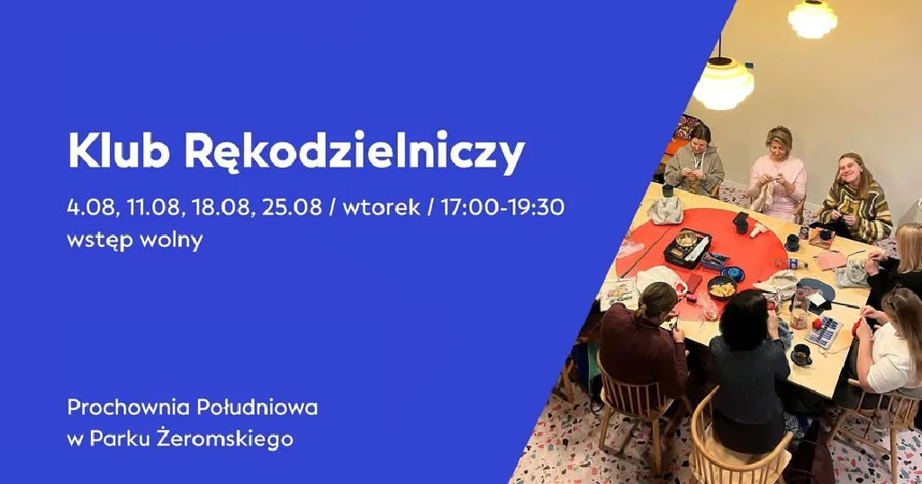 Klub Rękodzielniczy – spotkania w Parku Żeromskiego