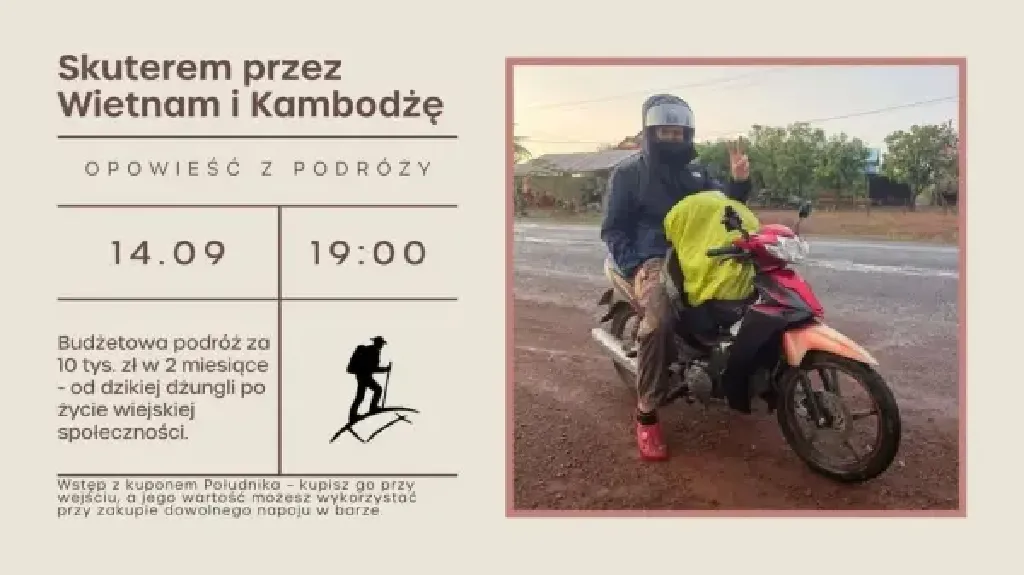 Skuterem przez Wietnam i Kambodżę – spotkanie podróżnicze