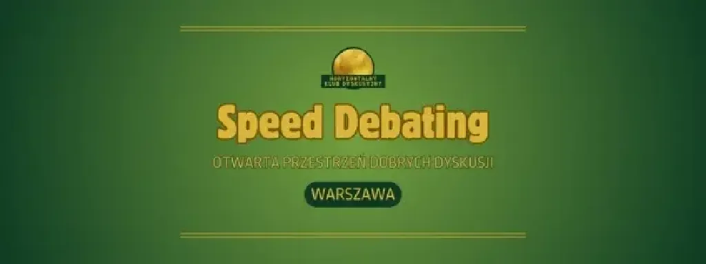 31. Speed Debating – plenerowa dyskusja