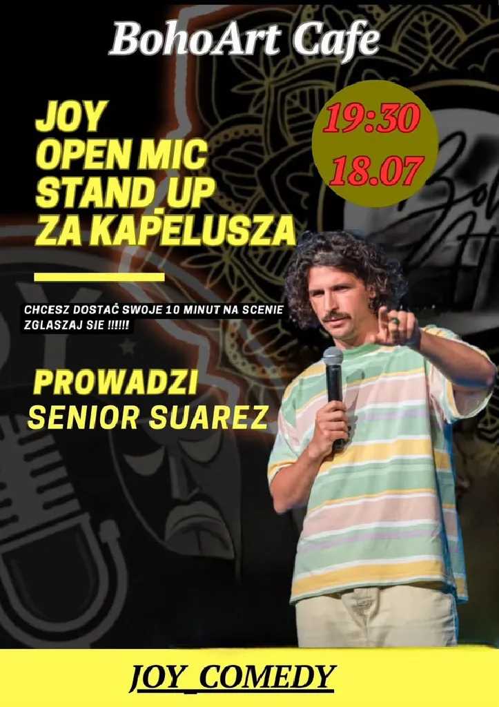 JOY Open Mic – stand-up za kapelusza