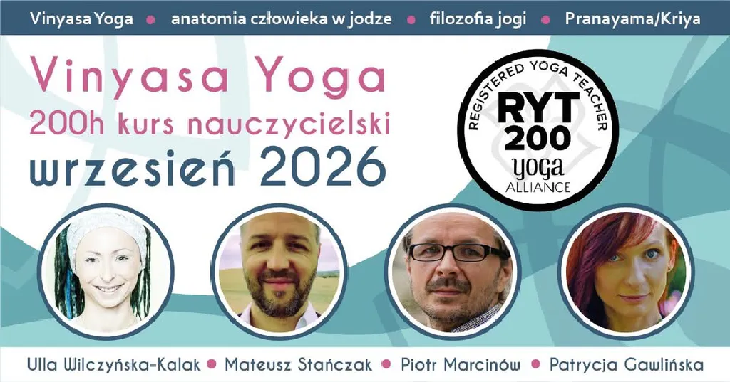 Vinyasa Yoga – kurs nauczycielski RYT 200