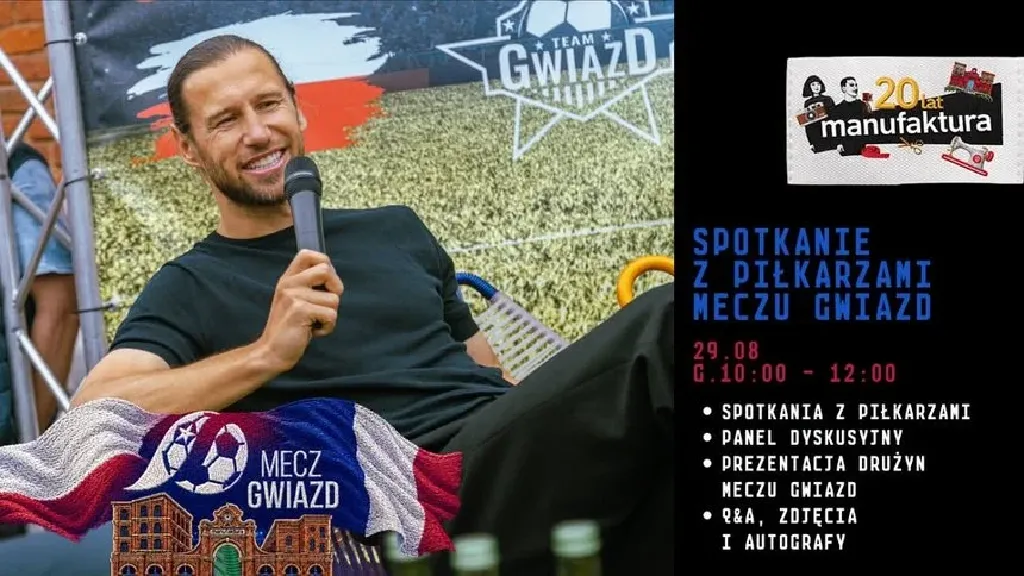 Spotkanie z piłkarzami Meczu Gwiazd w Manufakturze