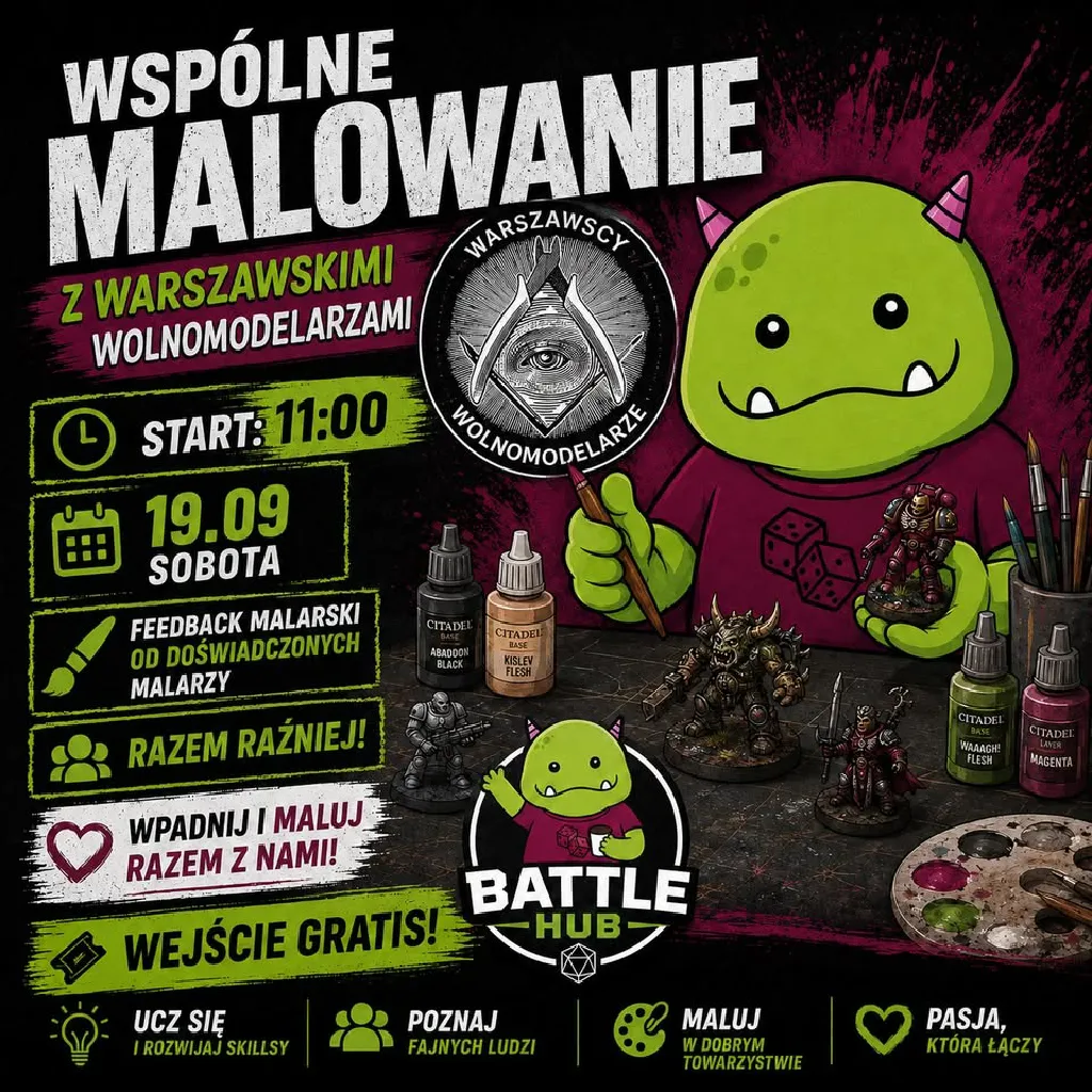 Wspólne malowanie z Warszawskimi Wolnomodelarzami