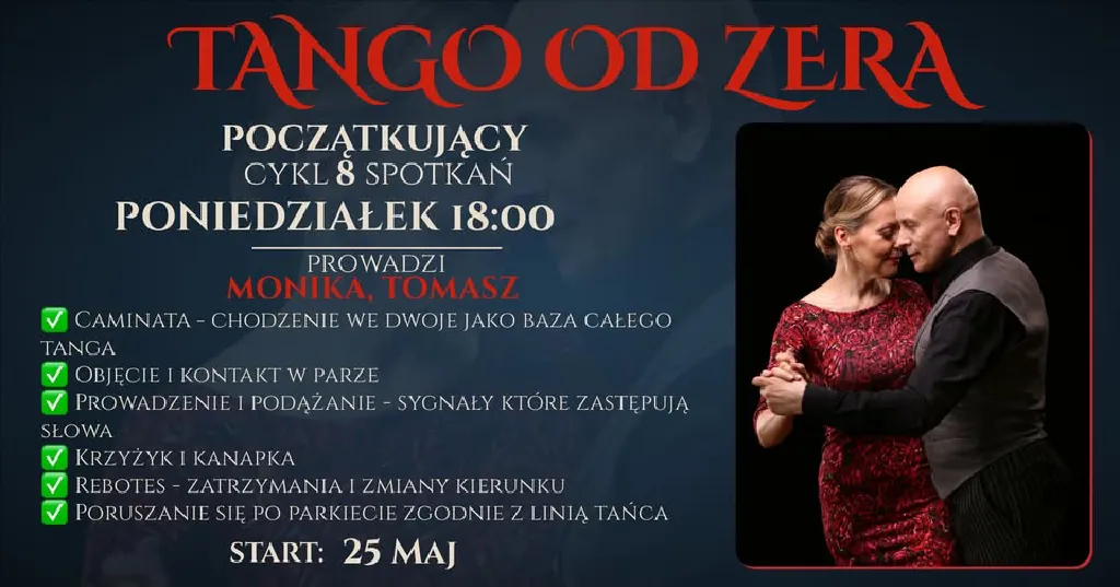 Tango od zera – kurs tańca w Warszawie