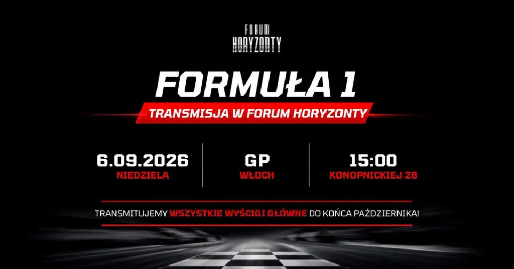 Transmisja Formuły 1 – Grand Prix Włoch w Forum Horyzonty