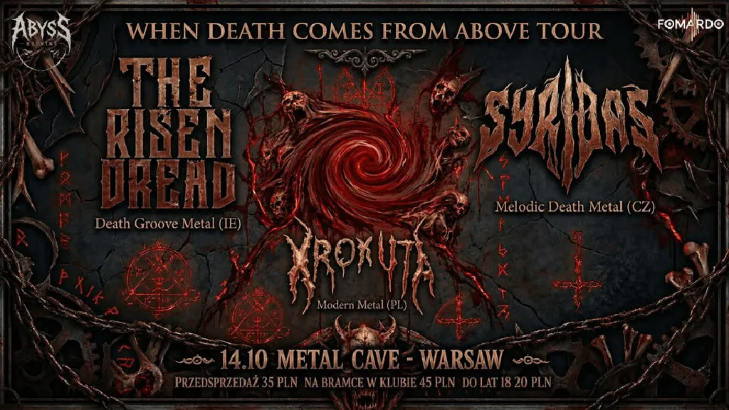 The Risen Dread i Syridas – koncert metalu w Metal Cave Klub