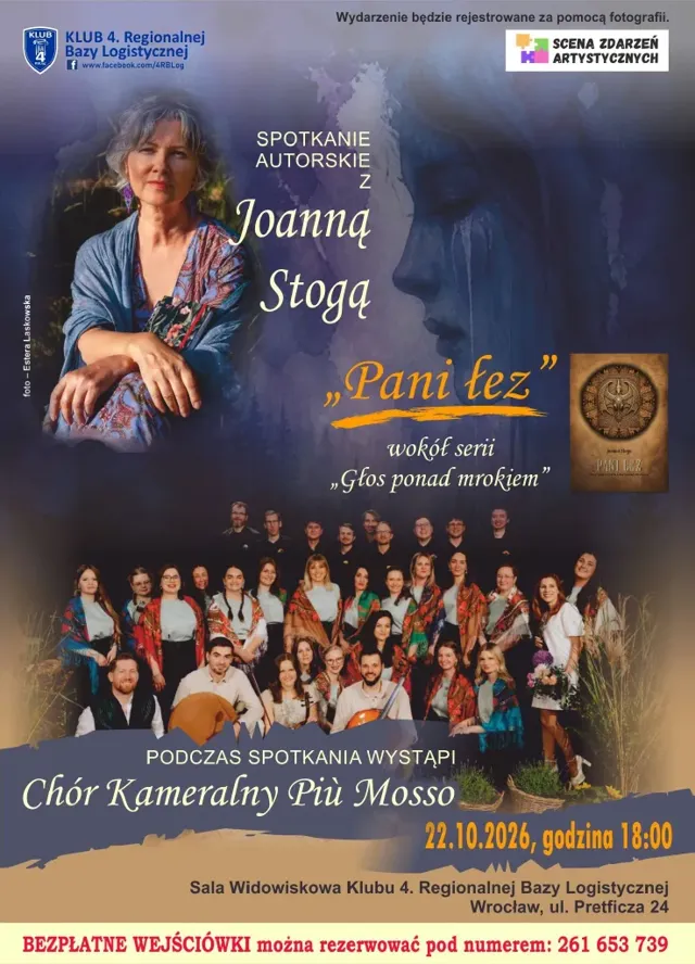 Joanna Stoga i Più Mosso – spotkanie autorskie z koncertem