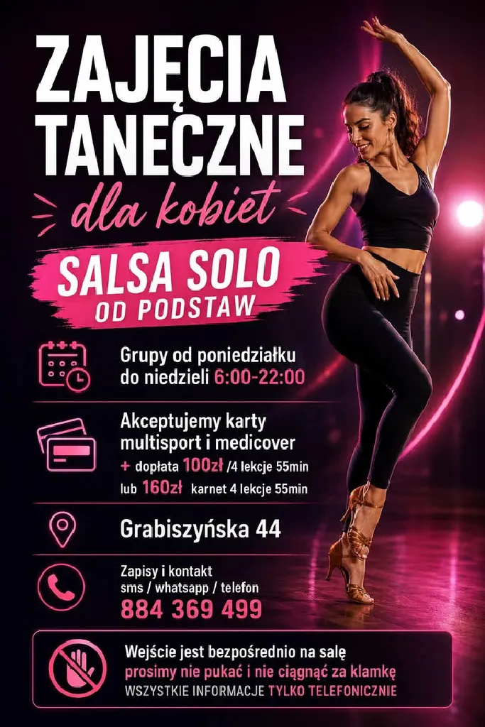 Salsa solo dla pań 40+ – nowa grupa