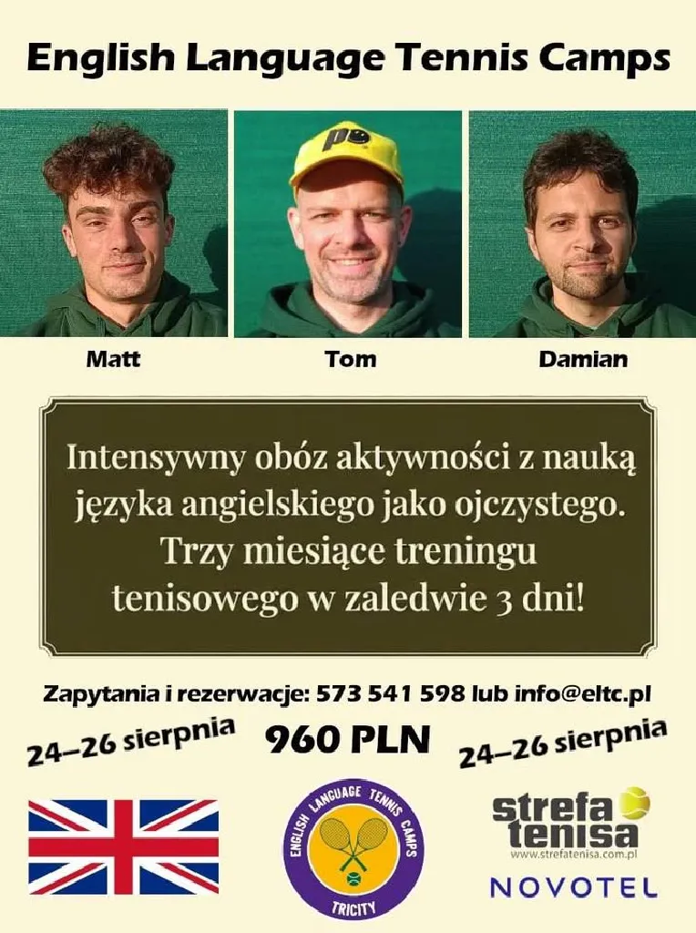English Language Tennis Camp IV