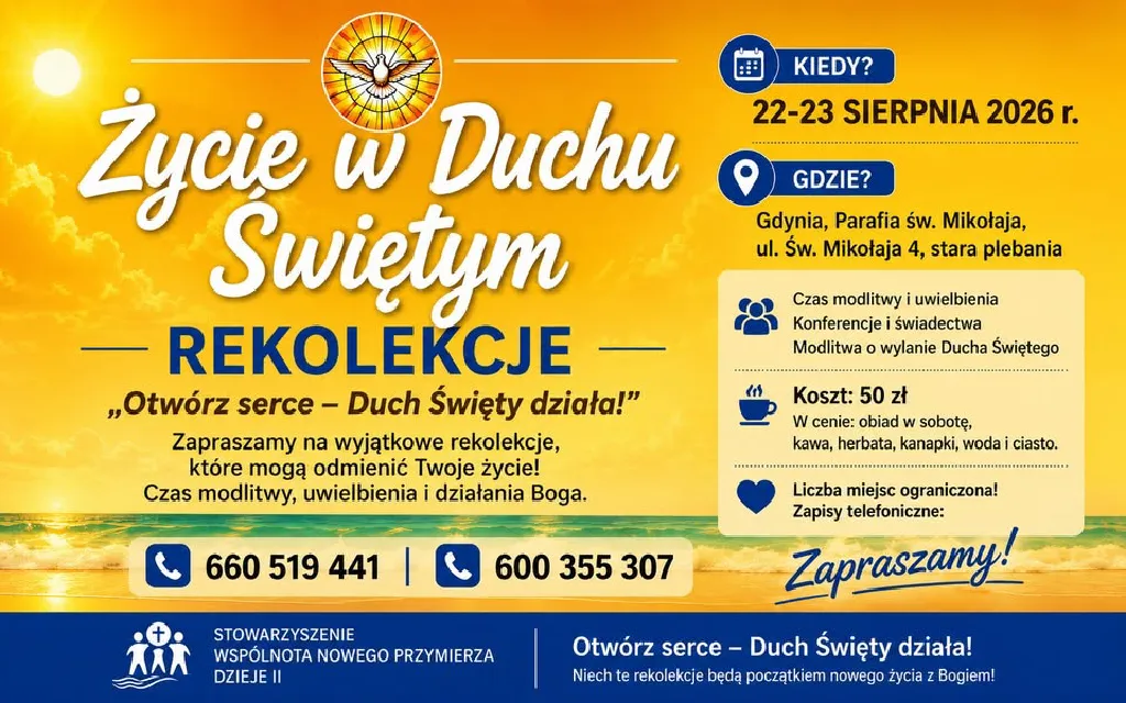 Rekolekcje Życie w Duchu Świętym – Gdynia
