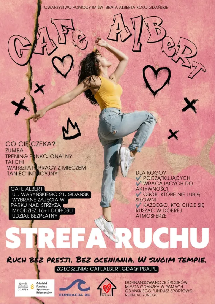 Strefa Ruchu w Cafe Albert – darmowe zajęcia sportowe