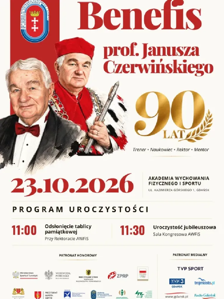 Benefis z okazji 90. urodzin prof. Janusza Czerwińskiego – legenda polskiej piłki ręcznej