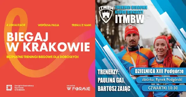 Czwartkowe treningi biegowe ITMBW w Podgórzu