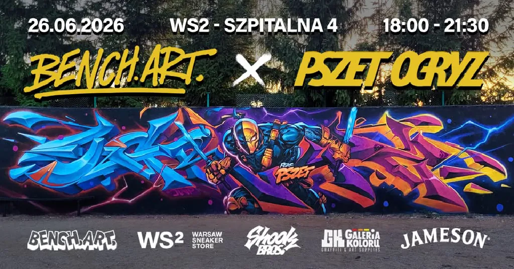 Wystawa BENCH ART: Pszet & Ogryz