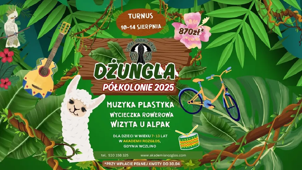 Muzyczna Dżungla – półkolonie letnie