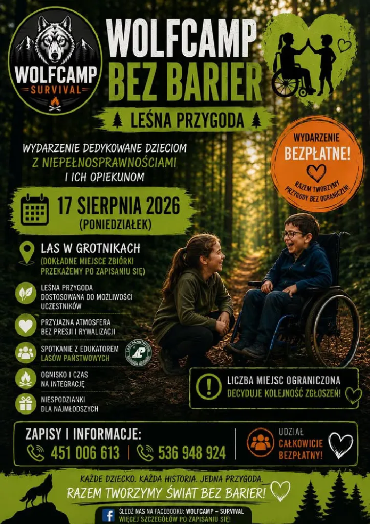 WolfCamp Bez Barier – Leśna Przygoda