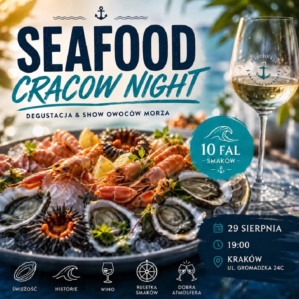 Seafood Cracow Night – degustacja i show owoców morza