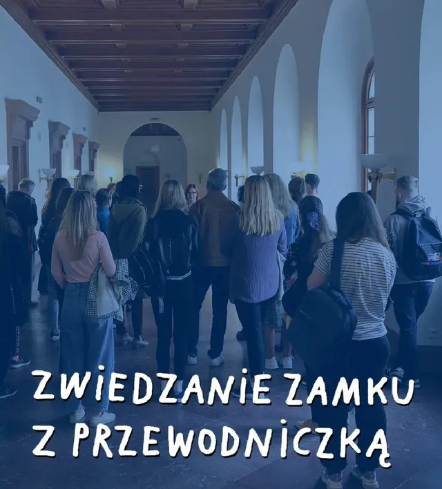 Zwiedzanie zamku z przewodniczką