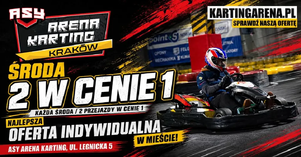 Środa z gokartami – promocja 2 w cenie 1