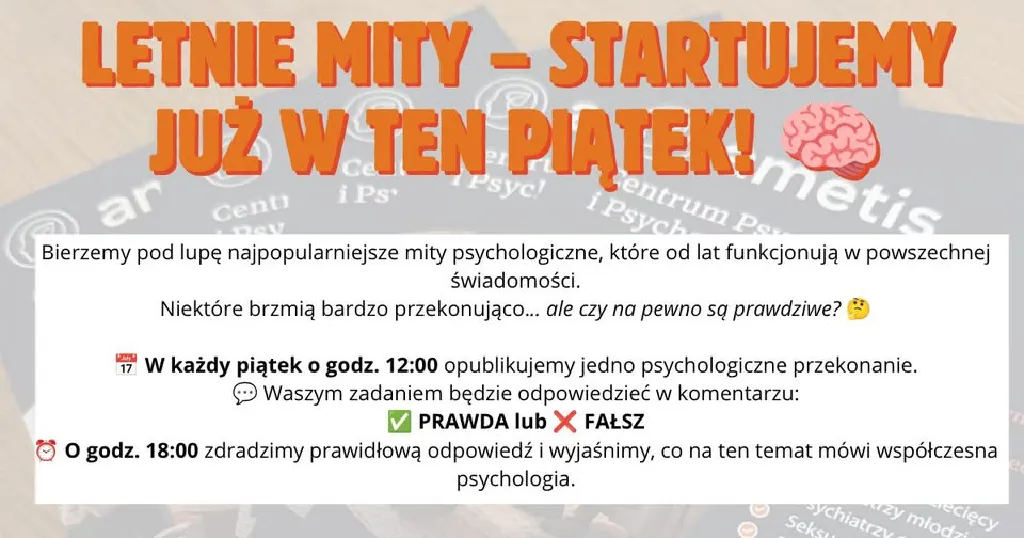 Letnia zabawa – psychologiczne mity