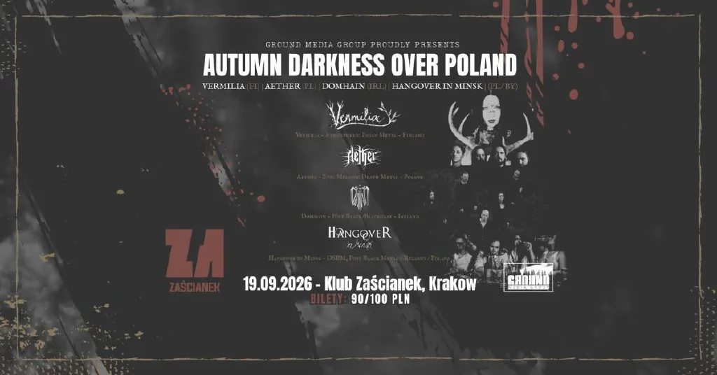 Autumn Darkness Over Poland – koncert w Zaścianku