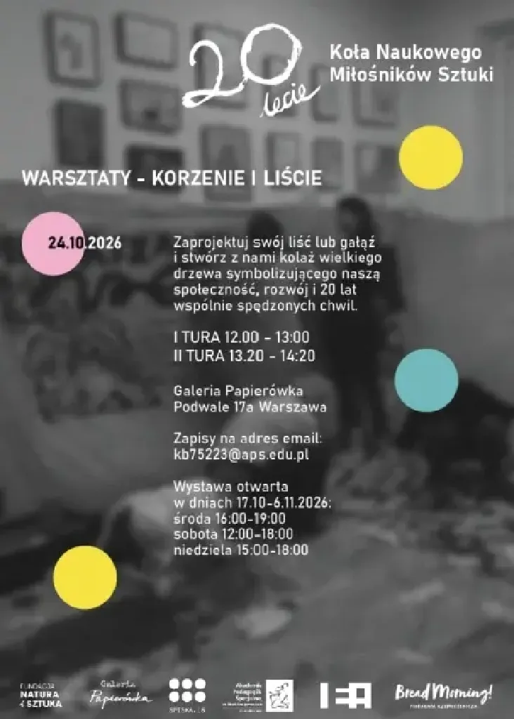 Korzenie i liście – rodzinne warsztaty plastyczne z okazji 20-lecia koła