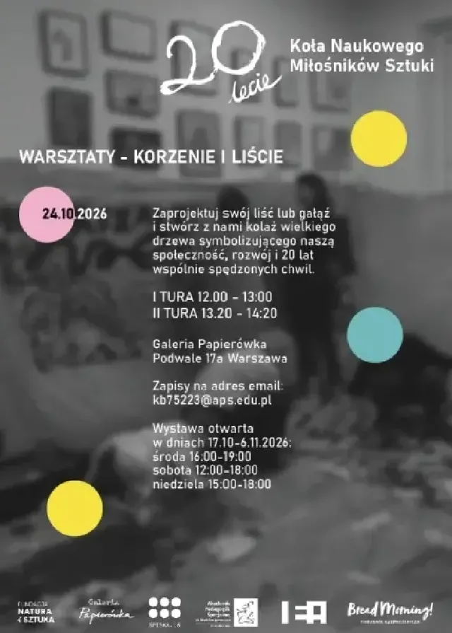 Korzenie i liście – rodzinne warsztaty plastyczne z okazji 20-lecia koła