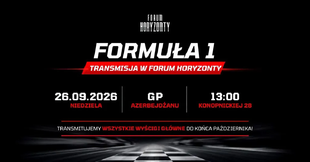 Formuła 1 – wspólne oglądanie Grand Prix Azerbejdżanu