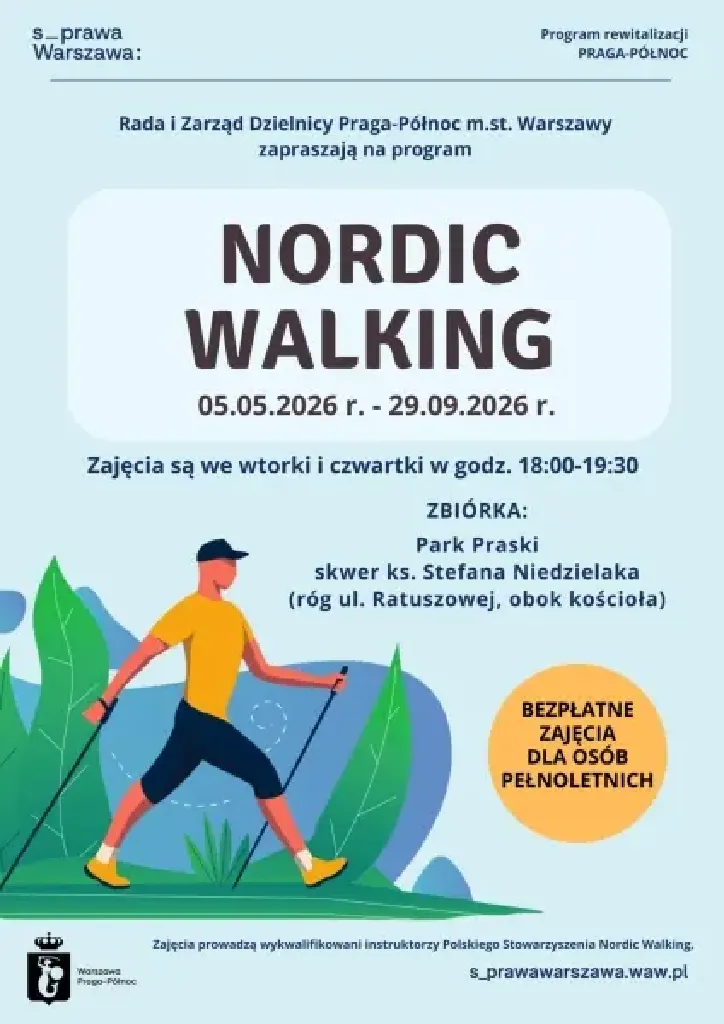 Nordic Walking w Parku Praskim