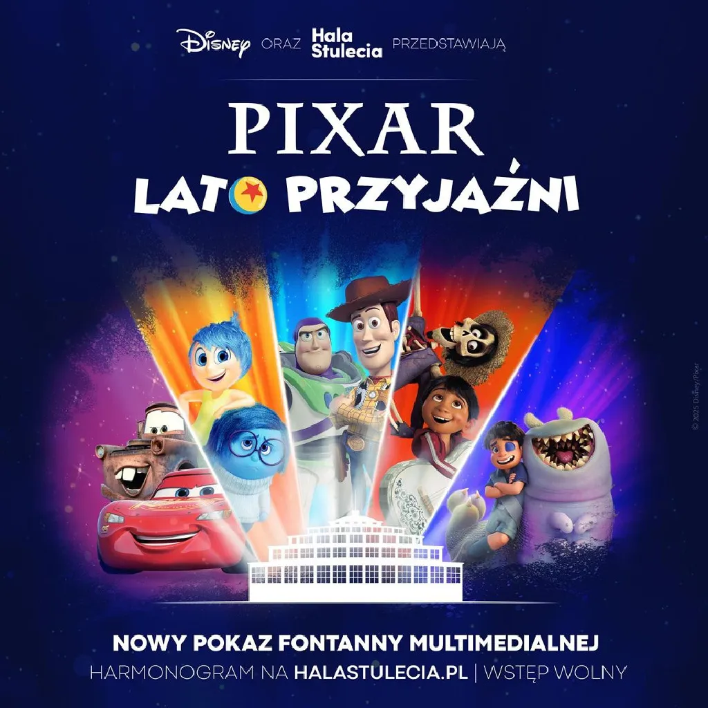 Pokaz specjalny Fontanny Multimedialnej: Pixar – Lato przyjaźni