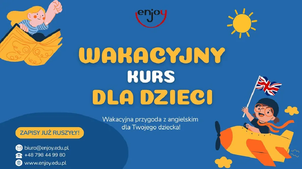 Wakacyjne kursy angielskiego dla dzieci