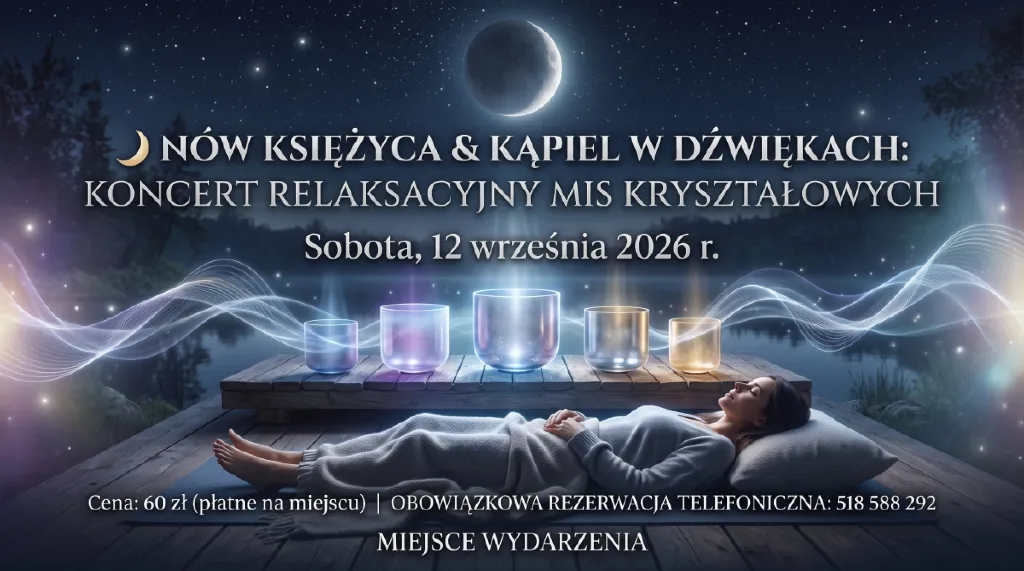 Nów Księżyca i Kąpiel w Dźwiękach – koncert relaksacyjny